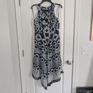 Hankerchief hem sleeveless dress WT - size 8